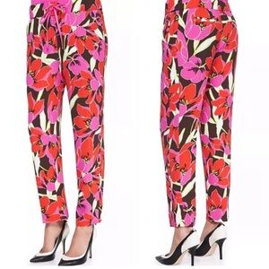 Kate Spade Tropical Print Hutton Straight Leg Trousers